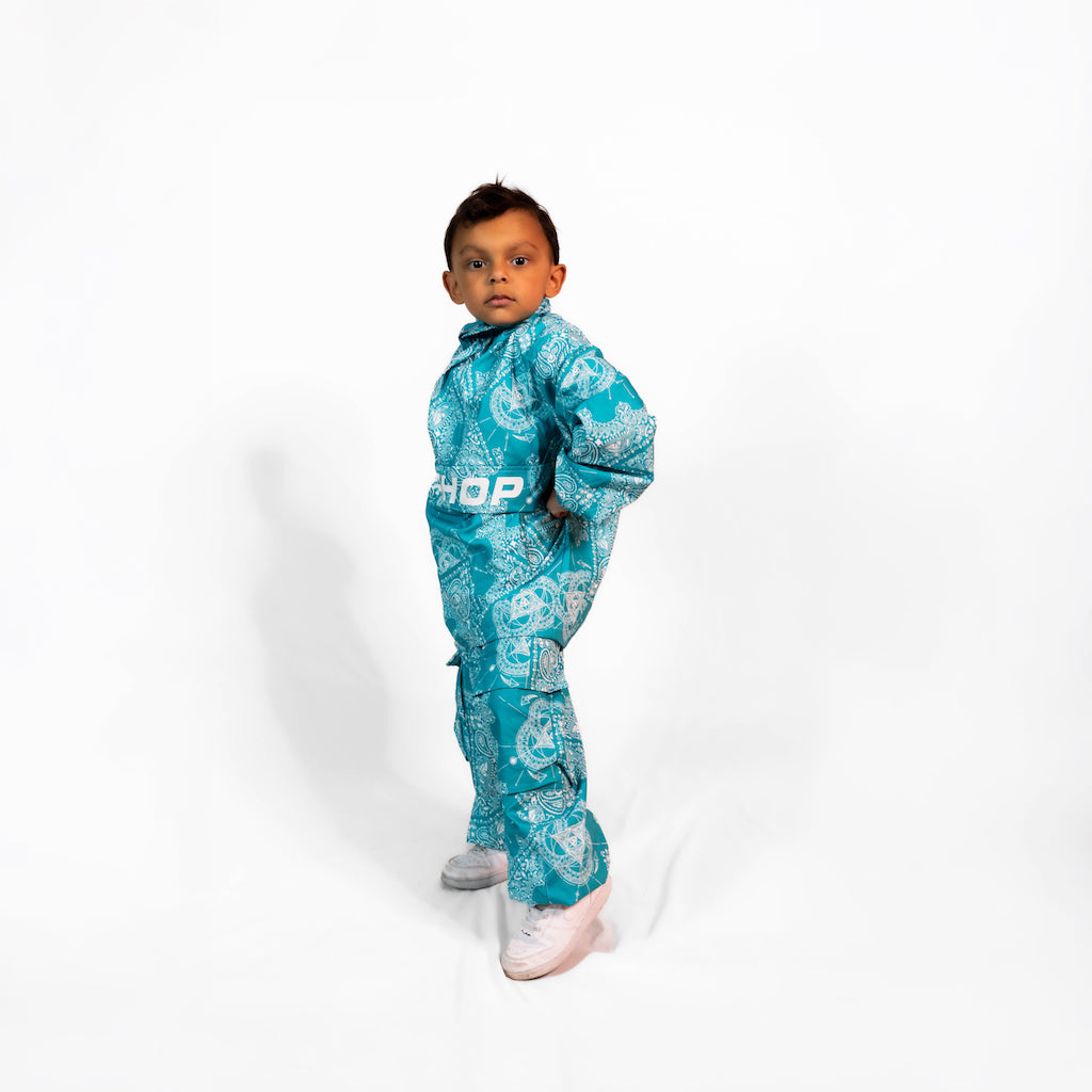 Kid's Bandana Print Tracksuit Set Unisex