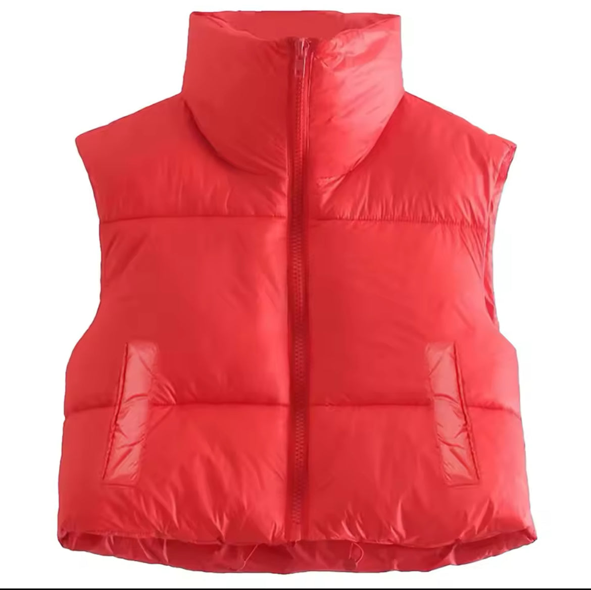 Crop Puffer Vest