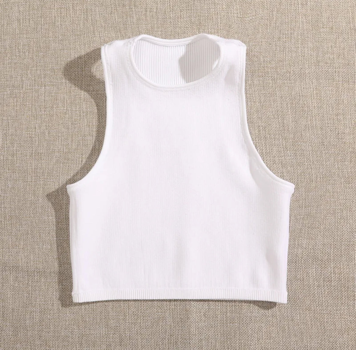 Women's Crop Ribbed Tank