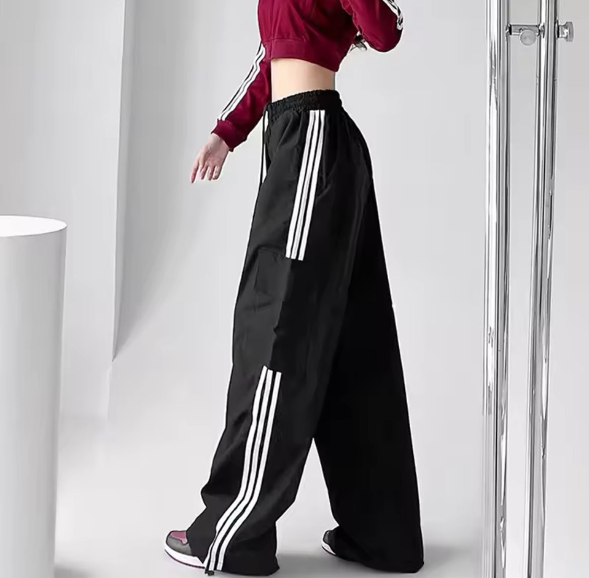 Striped Cargo Pants