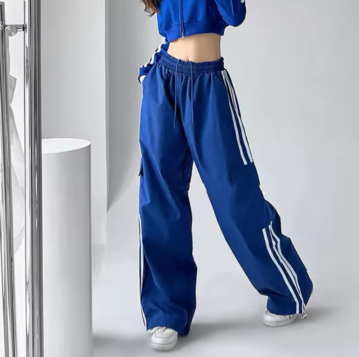 Striped Cargo Pants