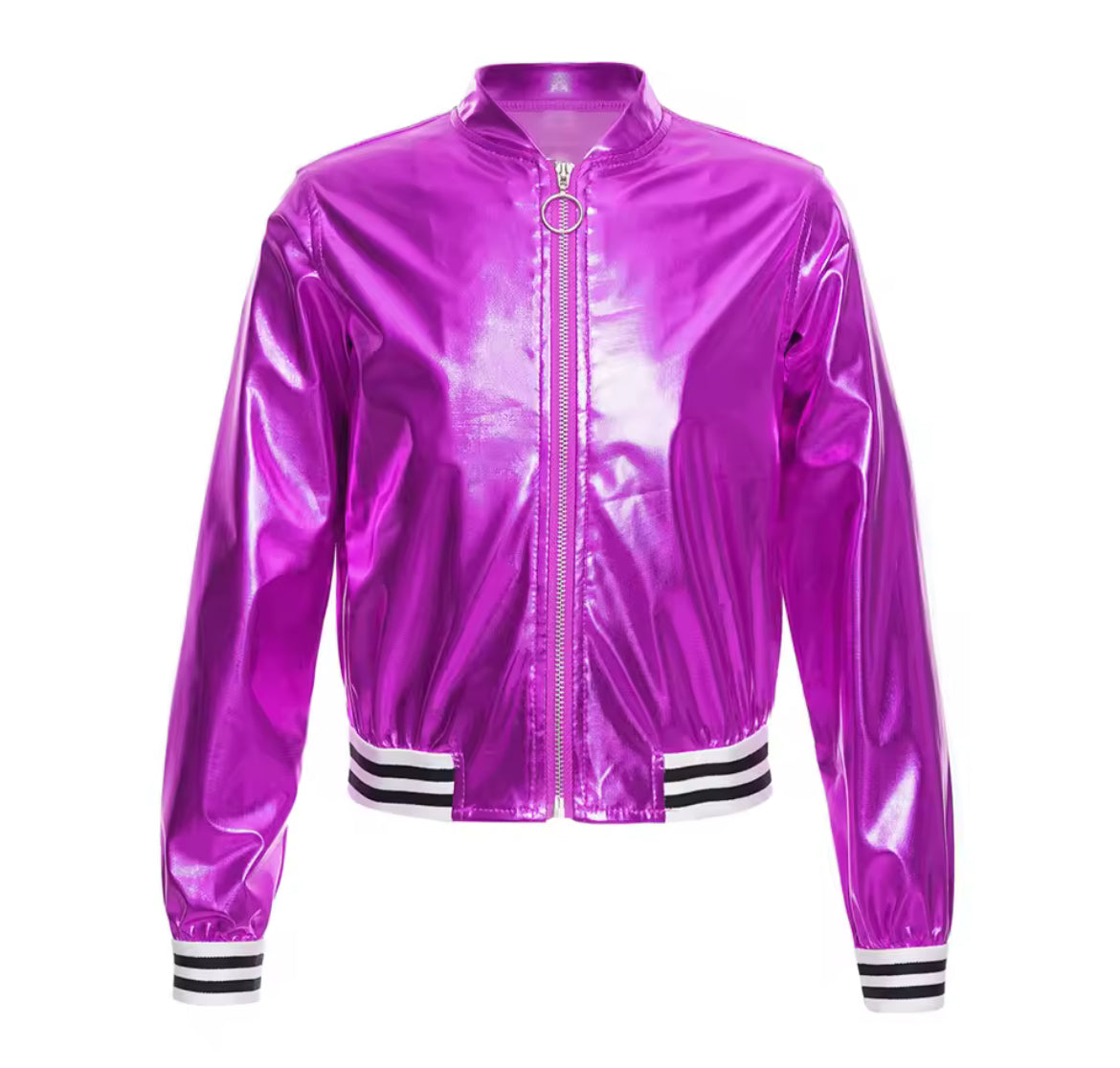 Metallic Bomber Jacket