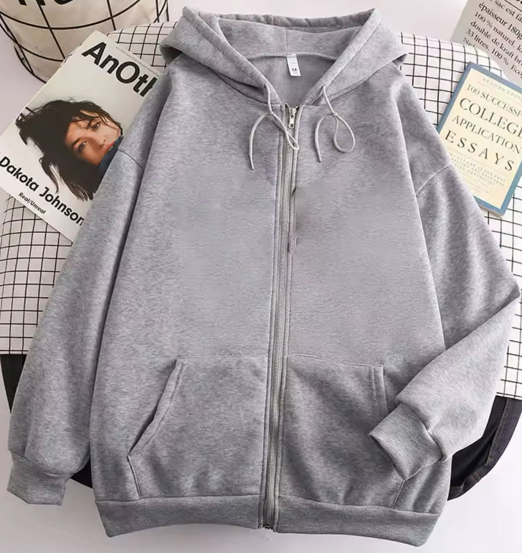 Basic Zip Up Hoodie