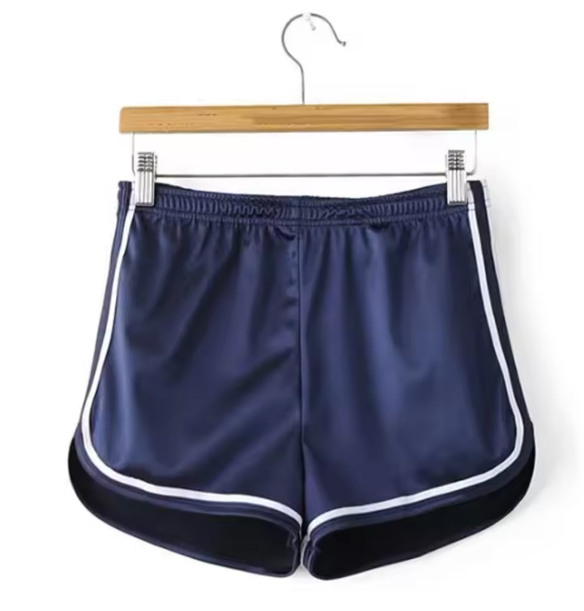 Shiny y2k Style Piped Shorts