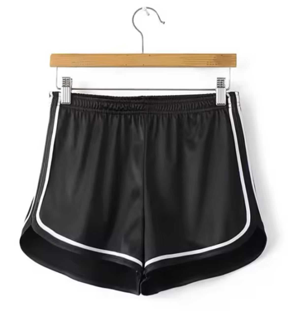 Shiny y2k Style Piped Shorts