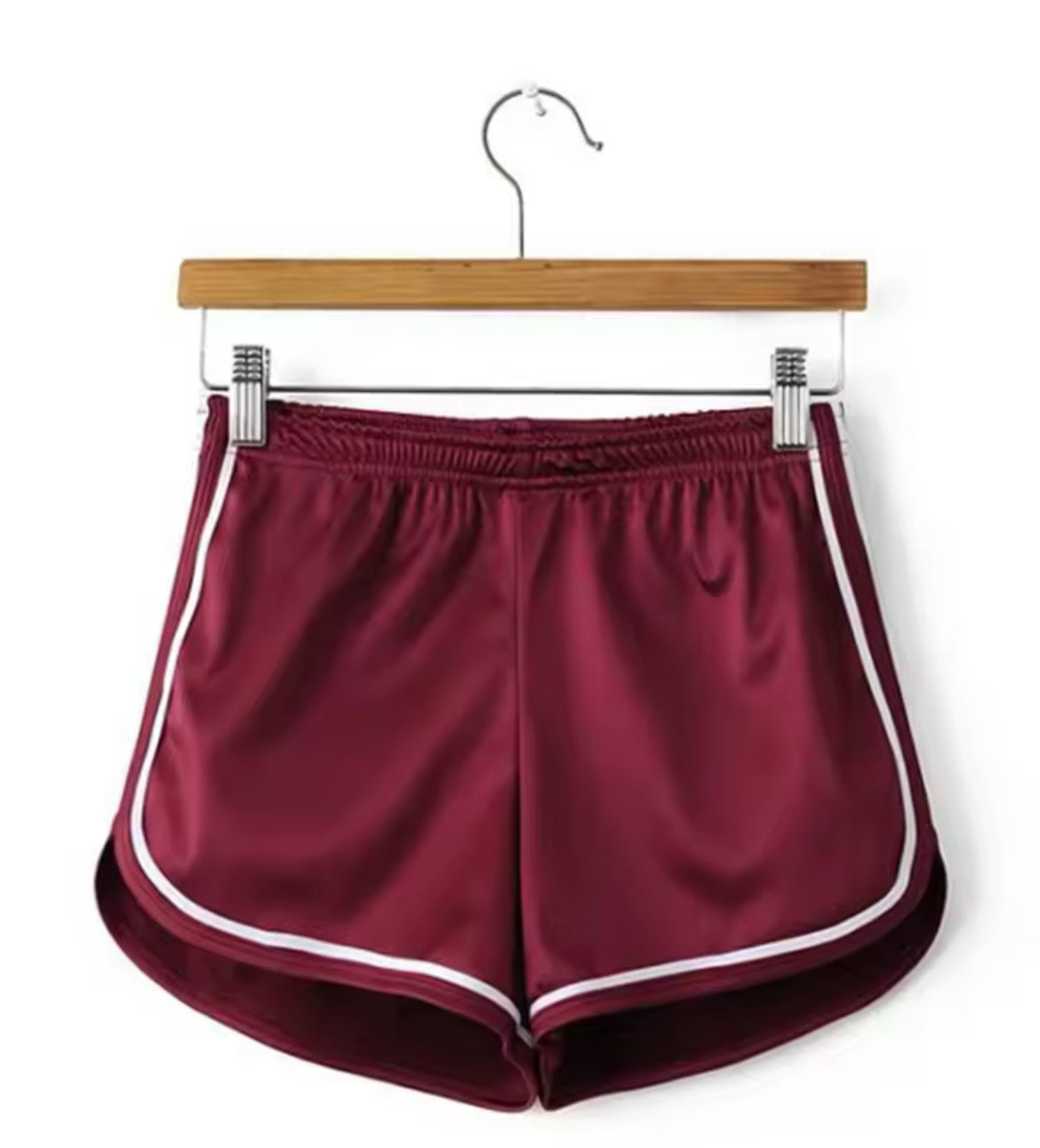 Shiny y2k Style Piped Shorts