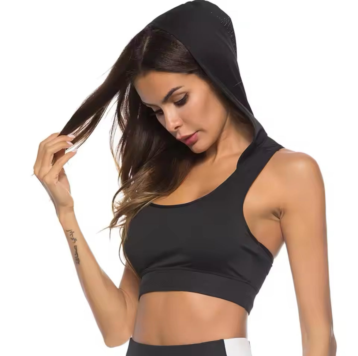 Hooded Sports Bra