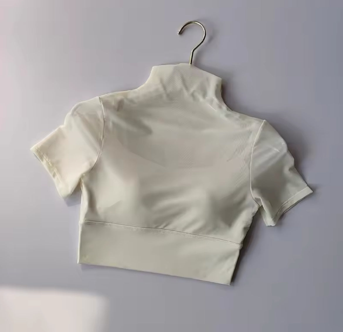 Mock Neck Crop Top
