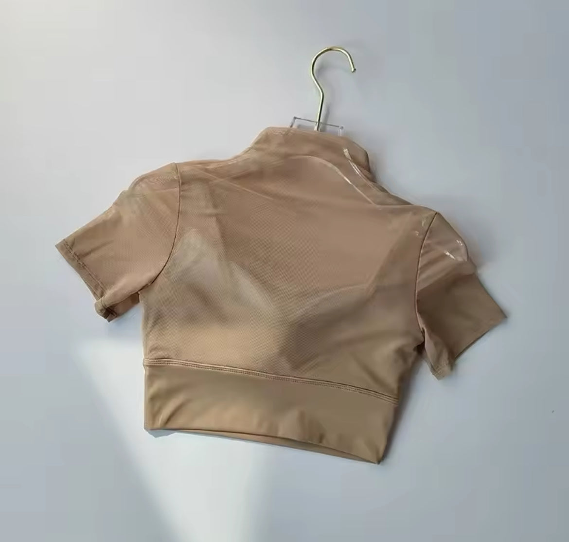 Mock Neck Crop Top