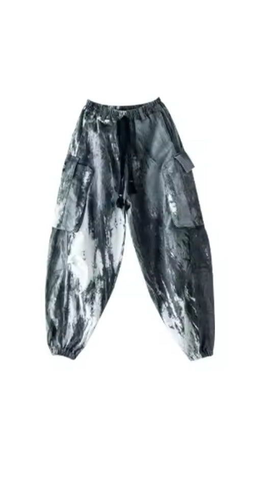 Kid's Marbled Cargo Pants