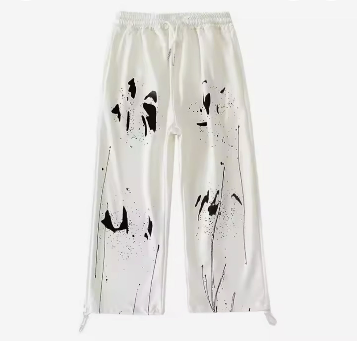 Paint Splatter Wide Leg Pants