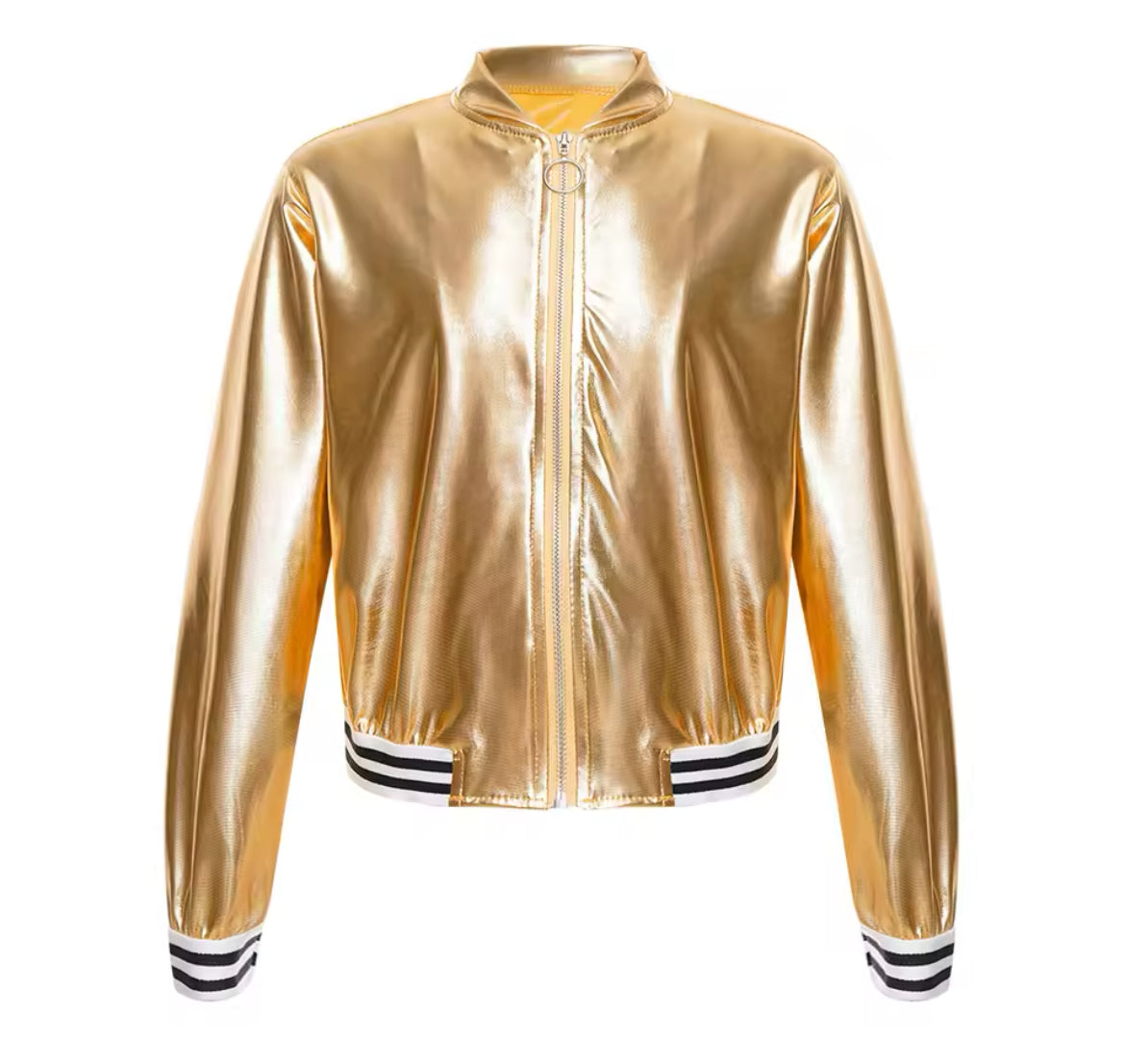 Metallic Bomber Jacket