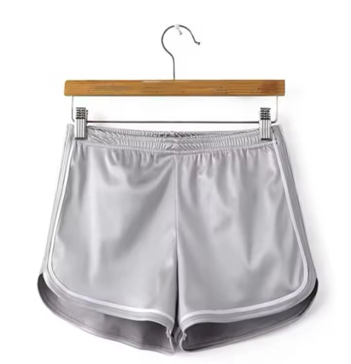 Shiny y2k Style Piped Shorts